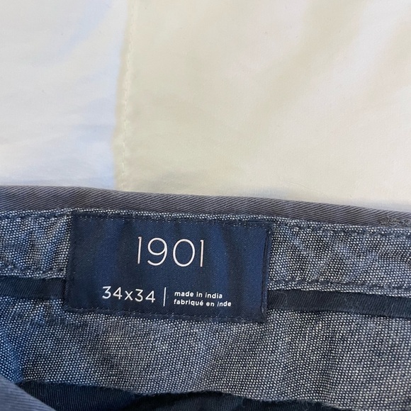 Men’s 1901 34/34 Basic Navy Pants with Stretch. Slim/Skinny Type Fit - Picture 9 of 10